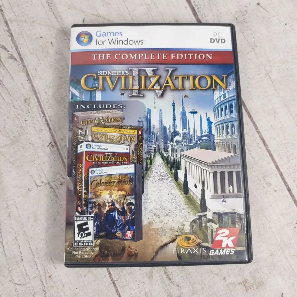 Sid Meier's Civilization IV Complete Edition Steam Global DVD Windows Game USED